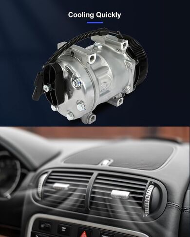 ECCPP AC Compressor Fast Cooling 1994-2005 Fit for Dodge for Ram 2500 3500 5.9L Air Conditioning Compressor 8 Grooves SD7H15 in Saudi Arabia