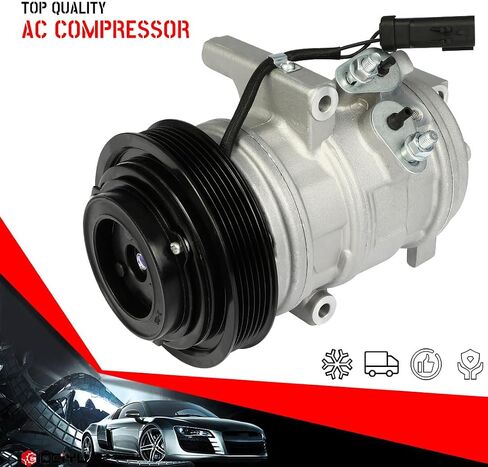 CCIYU A/C Compressor with Clutch A/C Air Compressor for Car 2006-2010 for Chrysler 300/Charger 2.7L,2007 for Dodge Charger 3.5L,2006-2008 for Dodge Magnum 2.7L Air Conditioning Compressor for DW97309 in Saudi Arabia
