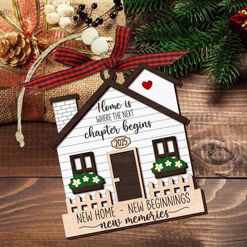New Home Gifts for Men, Women - Christmas Ornaments 2024, New Home Gift Ideas, Housewarming Gifts for New House, Home Decor Gifts for Couples - Christmas Tree Decoration Glass Ornaments in Saudi Arabia