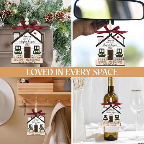 New Home Gifts for Men, Women - Christmas Ornaments 2024, New Home Gift Ideas, Housewarming Gifts for New House, Home Decor Gifts for Couples - Christmas Tree Decoration Glass Ornaments in Saudi Arabia