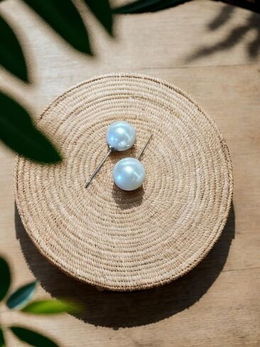 Pearl Necklace Set for Women and Girls, 8mm Glass Faux Pearl Includes Bracelet & Stud Earrings, 3-Piece Costume Jewelry Set, Wedding Bridesmaid Prom Gifts in Saudi Arabia