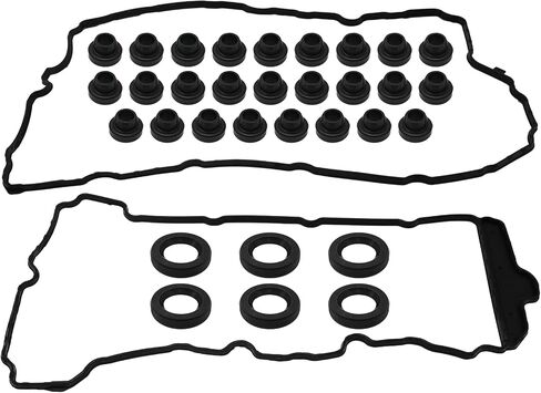 Anxingo VS50808R Engine Valve Cover Gasket Set Replacement for Buick Enclave Base Lacrosse Cadillac ATS CTS STS XTS Chevrolet Impala Caprice Camaro GMC Acadia, Replaces VS50502 12595107 in Saudi Arabia