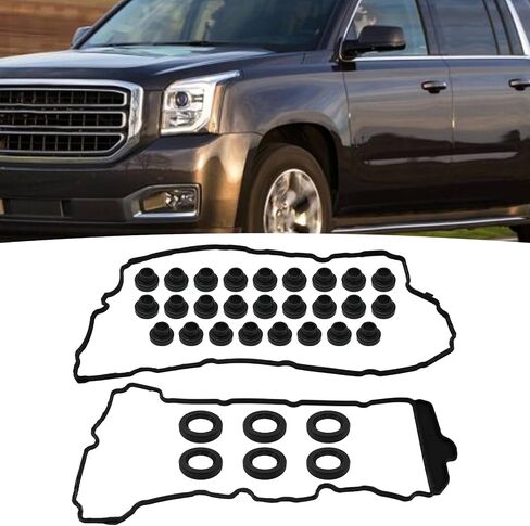 Anxingo VS50808R Engine Valve Cover Gasket Set Replacement for Buick Enclave Base Lacrosse Cadillac ATS CTS STS XTS Chevrolet Impala Caprice Camaro GMC Acadia, Replaces VS50502 12595107 in Saudi Arabia