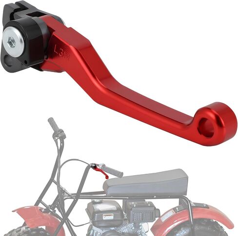 Mini Bike Brake Lever Dirt Bike Left Perch Handle Adjustable CNC for CT200U CT200U-EX BT200X CC100X CT100U CRF 50 XR 70 80 XR200 SSR125 Trail 200 Baja Pit Dirt BikeRed in Saudi Arabia