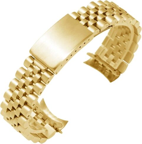 Watch Band Unisex Folding Buckle Stainless Steel Metal Wristband in Saudi Arabia