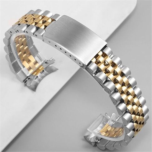 Watch Band Unisex Folding Buckle Stainless Steel Metal Wristband in Saudi Arabia