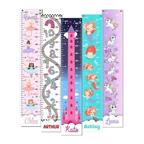 مخطط نمو مخصص للأطفال للجدار، مسطرة ارتفاع للطفل، مخطط نمو مخصص مع ملصق معلم لارتفاع الطفل، مسطرة مخطط نمو مخصص للأطفال in Kuwait