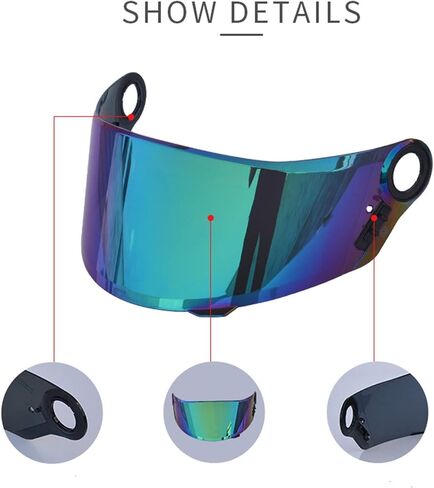 Motorcycle Anti-Scratch Wind Shield Helmets Lens Visor Helmet Visor Replacement Compatible With LS2 FF358 FF396,reliable in Saudi Arabia