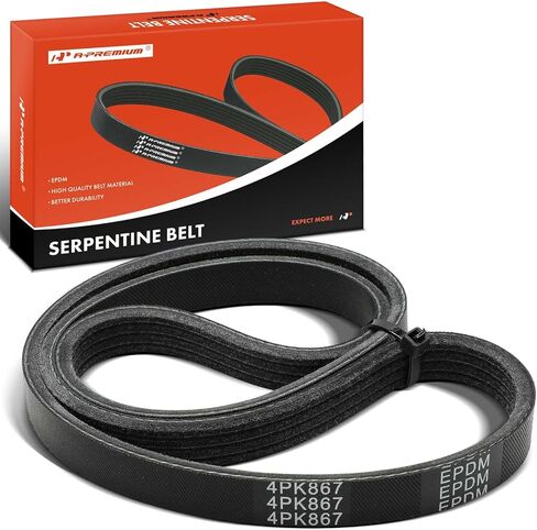 A-Premium Engine Serpentine Drive Belt Compatible with Honda, Toyota, BMW, Nissan, Suzuki, Geo & Pontiac Cars - Civic, Corolla, 4Runner, Celica, 325Ci, 325i, 325xi, 330Ci, 330i, 330xi, X5, X3, 525i in Saudi Arabia
