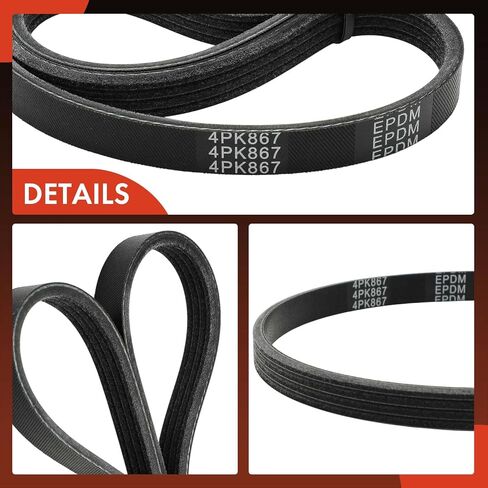 A-Premium Engine Serpentine Drive Belt Compatible with Honda, Toyota, BMW, Nissan, Suzuki, Geo & Pontiac Cars - Civic, Corolla, 4Runner, Celica, 325Ci, 325i, 325xi, 330Ci, 330i, 330xi, X5, X3, 525i in Saudi Arabia