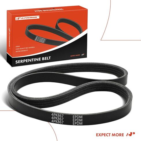 A-Premium Engine Serpentine Drive Belt Compatible with Honda, Toyota, BMW, Nissan, Suzuki, Geo & Pontiac Cars - Civic, Corolla, 4Runner, Celica, 325Ci, 325i, 325xi, 330Ci, 330i, 330xi, X5, X3, 525i in Saudi Arabia