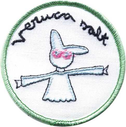 Veruca Salt Men's Circle Bunny Embroidered Patch White in Saudi Arabia