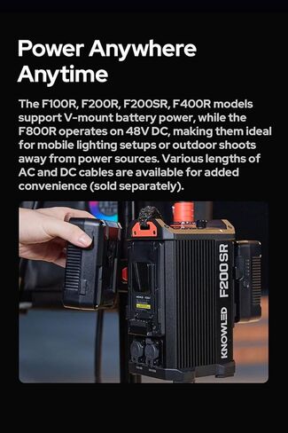 Godox Knowled F200Bi BI-Color Led Video Light Panel with Honeycomb Grid, Foldable Waterproof Flexible LED Mat DMX/CRMX/2.4G/APP Control for Film, Broadcast, Video Production & Photography (2.1 x 2.1') in Kuwait