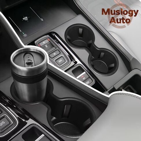 Muslogy Center Console Cup Holder Inserts Compatible with 2023-2025 Honda Pilot & 2026 Honda Passport Accessories Middle Console Front Drink Stopper Non-Slip TPE Rubber Organizer Drink Cup Holder in Saudi Arabia