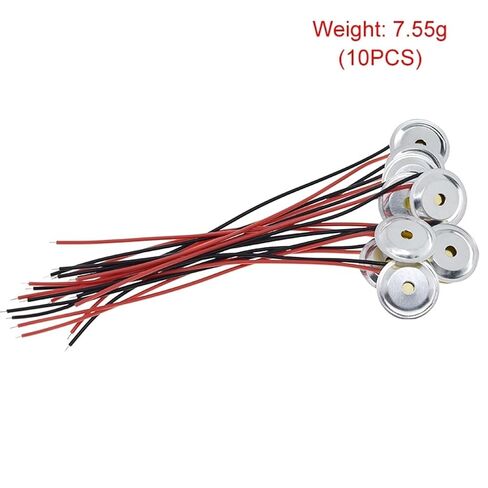 10 Pcs Piezoelectric Piezo Ceramic Wafer Plate Dia 15mm for Buzzer Loudspeaker + Aluminum Shell in Kuwait