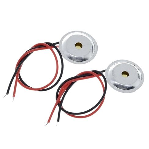 10 Pcs Piezoelectric Piezo Ceramic Wafer Plate Dia 15mm for Buzzer Loudspeaker + Aluminum Shell in Kuwait