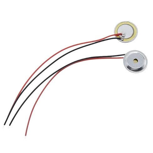 10 Pcs Piezoelectric Piezo Ceramic Wafer Plate Dia 15mm for Buzzer Loudspeaker + Aluminum Shell in Kuwait