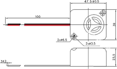 Anti-Theft Car Burglar Alarm 6/12/15V 120dB Active High Decibel Buzzer Safe Box Burglar Alarm Car Accessories QSI-4840 in Saudi Arabia