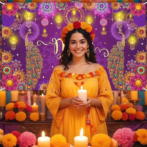 Avezano Happy Diwali Banner Diwali Backdrop for India Festival Decorations Indian Diwali Decorations Banner and Supplies for Home Party 70.8 x 43.3 Inch in Saudi Arabia