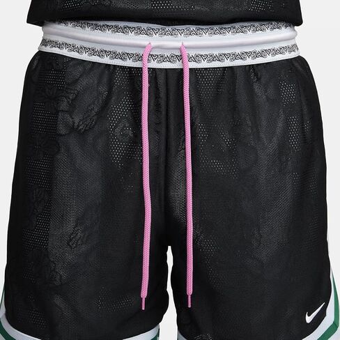 شورت كرة السلة Dri-FIT DNA للرجال مقاس 6 بوصات من Giannis (أسود/أزرق فاتح/أبيض، FZ0827-010) مقاس كبير in Saudi Arabia