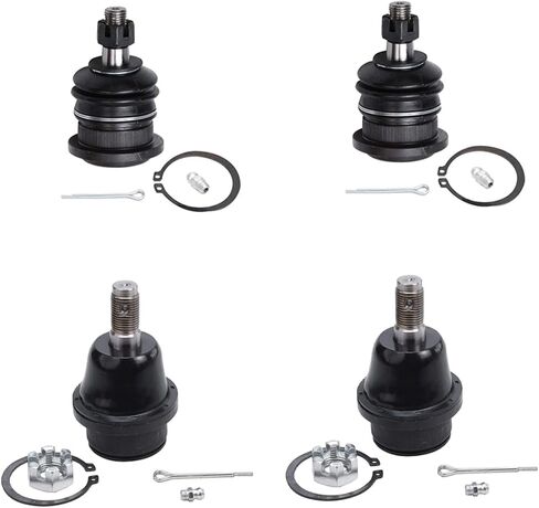 Detroit Axle - Front 14pc Suspension Kit for 03-09 Toyota 4Runner Lexus GX470, 07-09 FJ Cruiser, 4 Front and Rear Sway Bars 4 Upper Lower Ball Joints 4 Outer and Inner Tie Rods 2 Boots Replacement in Saudi Arabia