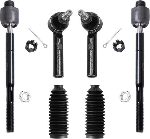 Detroit Axle - Front 14pc Suspension Kit for 03-09 Toyota 4Runner Lexus GX470, 07-09 FJ Cruiser, 4 Front and Rear Sway Bars 4 Upper Lower Ball Joints 4 Outer and Inner Tie Rods 2 Boots Replacement in Saudi Arabia