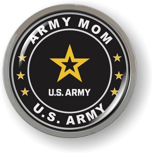 BestLicensePlateFrames - ملصق شعار سيارة مقبب ثلاثي الأبعاد لوالدة الجيش الأمريكي مرن - منتج رسمي مرخص من الجيش الأمريكي in Kuwait