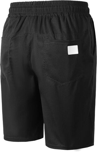 Mens Casual Shorts Summer Beach Drawstring Stretch Golf Shorts with Pocket in Saudi Arabia