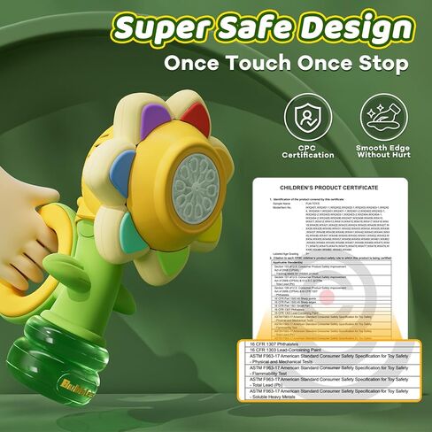 Bubble Machine for Kids, Automatic Sunflower Bubble Maker for Toddlers, Portable Battery Operated Bubble Toys for Indoor Outdoor Birthday Party -Pink in Kuwait