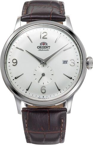 Orient Classic Bambino Small Seconds Male Automatic Hand Winding Wristwatch - Mechanical Classic Leather Brown Band Stainless Steel Case Analog White Dial - RA-AP0002S in Saudi Arabia