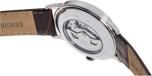 Orient Classic Bambino Small Seconds Male Automatic Hand Winding Wristwatch - Mechanical Classic Leather Brown Band Stainless Steel Case Analog White Dial - RA-AP0002S in Saudi Arabia