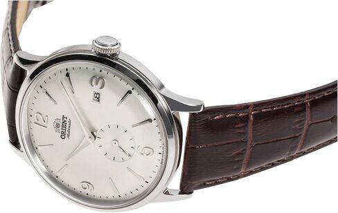 Orient Classic Bambino Small Seconds Male Automatic Hand Winding Wristwatch - Mechanical Classic Leather Brown Band Stainless Steel Case Analog White Dial - RA-AP0002S in Saudi Arabia