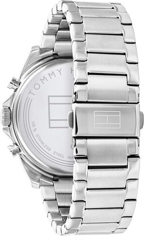 Tommy Hilfiger Men's Watch – Quartz Multifunction, 44 mm Stainless Steel Case, Skeleton Dial, Link Bracelet – Dress Watch for Men in Saudi Arabia
