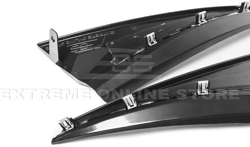 Replacement for 2014-2019 Chevrolet Corvette C7 All Models | GM Factory XL Extended Style Rear Side Splash Guards Mud Flap Pair (ABS Plastic - Plastic Black) in Saudi Arabia