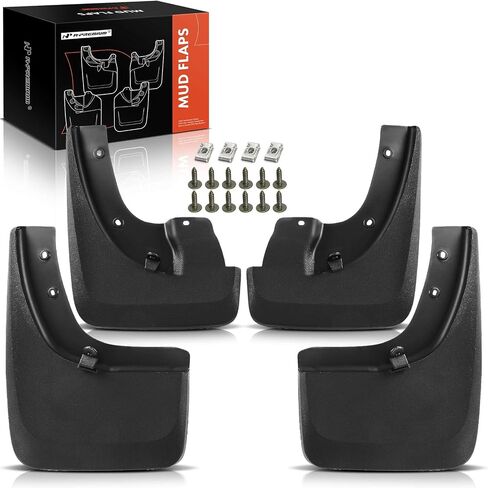 A-Premium Set of 4PCS Mud Flaps Splash Guards Mudguards Mudflaps with Hardware Kits Accessory Compatible with Nissan Frontier (PRO-4X, PRO-X) 2022-2024, (with Fender Flar), Front & Rear in Saudi Arabia