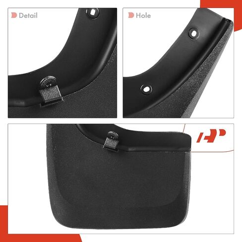 A-Premium Set of 4PCS Mud Flaps Splash Guards Mudguards Mudflaps with Hardware Kits Accessory Compatible with Nissan Frontier (PRO-4X, PRO-X) 2022-2024, (with Fender Flar), Front & Rear in Saudi Arabia