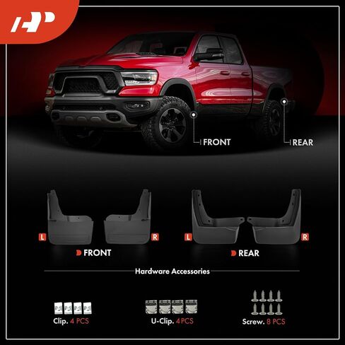 مجموعة A-Premium مكونة من 4 قطع من واقيات الطين وواقي الطين وواقي الطين المتوافقة مع Lincoln Aviator 2020-2025، الأمامي والخلفي (جانب السائق والراكب) in Saudi Arabia