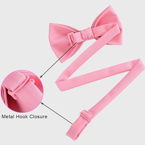 Classic Formal Mens Bow Ties - Adjustable Pre-tied Bowtie for Wedding Party in Saudi Arabia