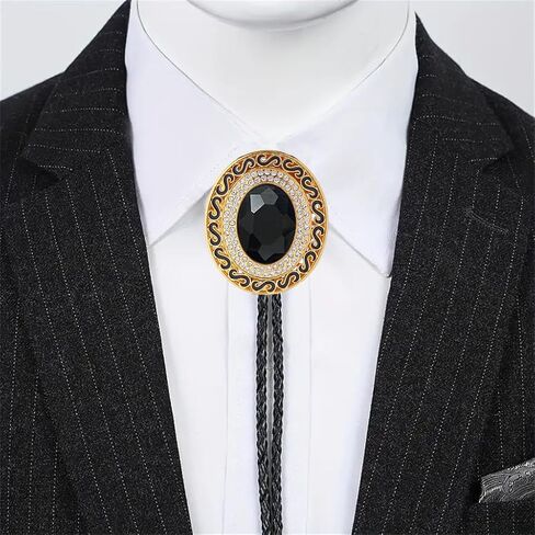 GelConnie Turquoise Bolo Tie for Men Handmade Vintage Womens Bolo Tie Necklace with Stone Western Bolero Ties Cowboy Necktie in Kuwait