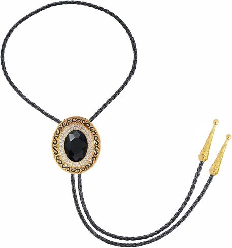 GelConnie Turquoise Bolo Tie for Men Handmade Vintage Womens Bolo Tie Necklace with Stone Western Bolero Ties Cowboy Necktie in Kuwait