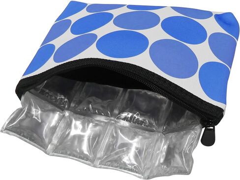 Neoprene Insulated Pouch and Ice Mat for Insulin, Medicine and Lipstick - TSA Compliant (Pink Dot) by Icy Cools in Saudi Arabia