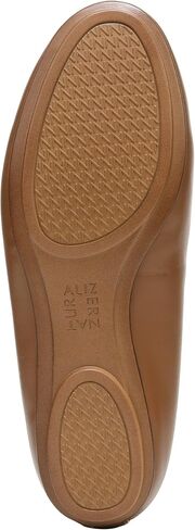 Naturalizer Womens Maxwell Round Toe Comfortable Classic Slip On Ballet Flats ,Café Brown Leather,5 Medium in Saudi Arabia