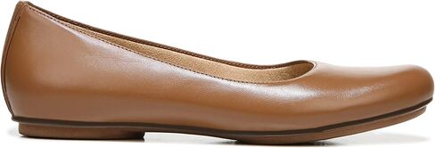 Naturalizer Womens Maxwell Round Toe Comfortable Classic Slip On Ballet Flats ,Café Brown Leather,5 Medium in Saudi Arabia