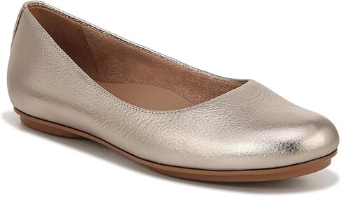Naturalizer Womens Maxwell Round Toe Comfortable Classic Slip On Ballet Flats ,Café Brown Leather,5 Medium in Saudi Arabia