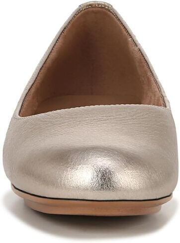 Naturalizer Womens Maxwell Round Toe Comfortable Classic Slip On Ballet Flats ,Café Brown Leather,5 Medium in Saudi Arabia