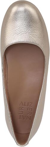 Naturalizer Womens Maxwell Round Toe Comfortable Classic Slip On Ballet Flats ,Café Brown Leather,5 Medium in Saudi Arabia
