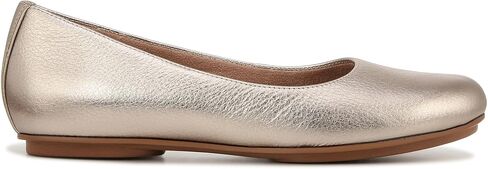 Naturalizer Womens Maxwell Round Toe Comfortable Classic Slip On Ballet Flats ,Café Brown Leather,5 Medium in Saudi Arabia
