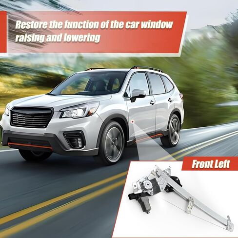 Power Window Regulator with Motor Compatible with 2014-2018 Subaru Forester Front Left Driver Side Replace#61041SG010, 61041SG011, 61041SG012 (Driver Side) in Saudi Arabia