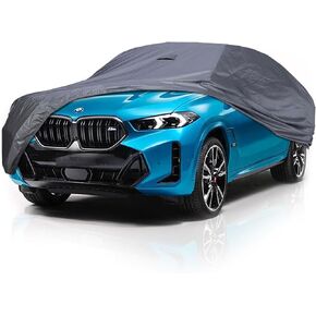 غطاء سيارة USCarCover Supreme SUV لسيارة BMW X6 2009-2023 SUV 4 أبواب xDrive35i X6 M لجميع الأحوال الجوية مقاوم للماء تغطية كاملة للغبار والشمس والثلج والمطر وحماية البرد في الهواء الطلق / داخلي in Kuwait