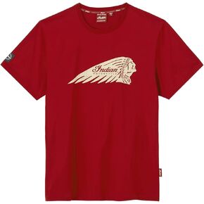 Indian Motorcycle Men's Distressed Headdress T-Shirt, Red - 2865709 in Kuwait